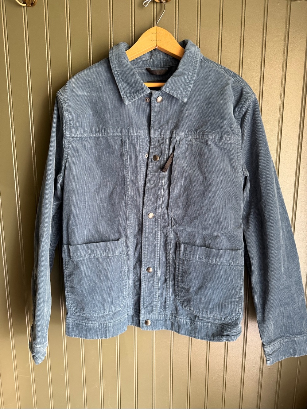 Banana Republic Slate Blue Corduroy Shirt Jacket